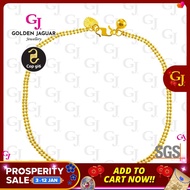 GJ Jewellery Emas Korea Emas Bangkok Fashion 2.5 Bebola Double Anklet   24K Gold Plated
