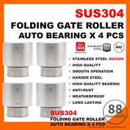 Stainless steel pagar auto gate bearing /auto gate roller / autogate bearing / gate roller bearing / folding / Welding / folding gate