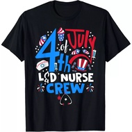 4Th Of July L&D Nurse Crew Labor And Delivery Nurse In July T-Shirt
