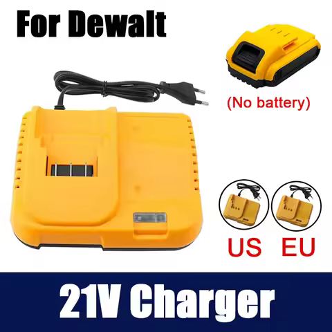 Battery Charger Replacement Fit For Dewalt 21V 0.5A Lithium Battery DCB200 DCB201 DCB609 DCB182 DCB2