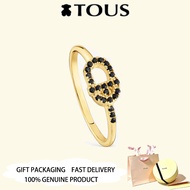TOUS  Gold Plated Small Ring with spinels TOUS MANIFESTO Valentine's Day Anniversary Jewelry