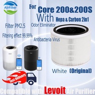 Original and Authentic Replacement Compatible with levoit Core 200&amp;200S Filter Air Purifier Accessories True Original HEPA&amp;Active Carbon High-Efficiency H13 Antibacteria Virus and