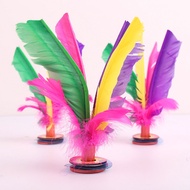 Colorful Feather Shuttlecock Training Fitness Feather Shuttlecock Children's Beef Tendon Base Shuttl