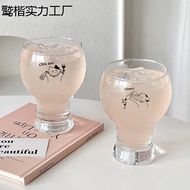 Goblet goblet goblet Cartoon Glass High-value Beer Glass Rare Strange Household goblet Juice Drink G