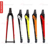 Ullicyc New 12mm*100mm JAVA Thru Axle Disc Brake Fork Road Bike Carbon Fiber Fork Bicycle Fork Round/Tapered Tube Carbon Fiber