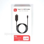 TYPE C / USB C TO HDTV HDMI CABLE手機/電腦/平板直出電視