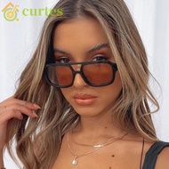 CURTES Sunglasses Men Women Fashionable Vision Care Polygon Glasses Frame Candy Color UV400 Korean Polygon Eyewear