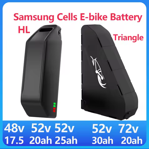 48V 17.5Ah 52V 20Ah 25Ah 30Ah 72V 20Ah Lithium Battery for E-Bbike Bicycle Battery Samsung cells 500