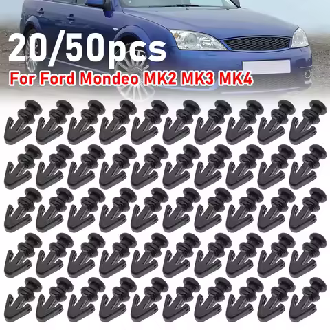 20/50Pcs For Ford Mondeo MK2 MK3 MK4 Lower Weatherstrip Door Rubber Seal Gasket Sill Clips Sealing S