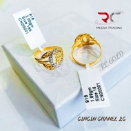 CINCIN FESYEN EMAS TULEN 916 CINCIN CROME EMAS 916 CN FESYEN 2C EMAS 916 SIMPLE FASHION GOLD RING 91