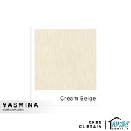 KKBS CURTAIN Yasmina Curtain Fabric Cut by Meter - Cream Beige (126")