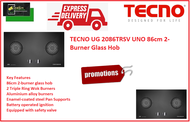 UNO UG 2086TRSV  Toughened Glass Hob / FREE EXPRESS DELIVERY
