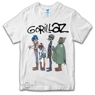 GORILLAZ WHITE band t-shirt - CLINT EASTWOOD Premium tshirt gorillaz