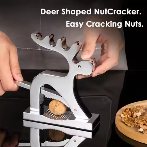 Nut Cracker Multifunction Deer Shape Nutcracker Sheller Nut Opener Chestnut Clip Pecan Cracker Tool 