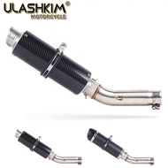 Slip On For Honda CB400 CB 400 Fit All Years Motorcycle Full System Exhaust Muffler Middle Link Pipe