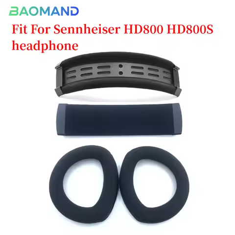 Replacement Ear Pads for Sennheiser HD800 HD800S Headphone Ear Cushions Cover Elastic Earcups