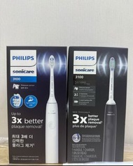 👉🏻包順豐智能櫃運費出貨 Philips Sonicare 3100 聲波電動牙刷，帶壓力傳感器和 BrushSync 更換提醒，HX3671 黑、白