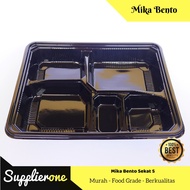 Bento Tray / Mika Bento / Mika Bento 5 compartments / Mika Plastic Bento / Lunch Box / Bento Box