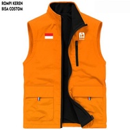 Shopee Food Outdoor Vest!!! Shopee Food Hiking Driver Vest, Shopee Food Courier Vest, Shopee Food Hi