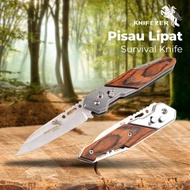 Pisau Lipat Survival Multifungsi Doom Blade