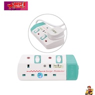 2000W (2M) Penyambung Plug Extension Socket 3 Pin, Extension Plug 2 Gang With SIRIM