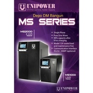 UPS POWER SUPPLY type MS 1kva,2kva,3kva merek UNIPOWER