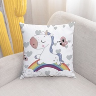 PALLEWELL 45cm x 45cm Unicorn Sofa Pillow Case/Cushion Cover