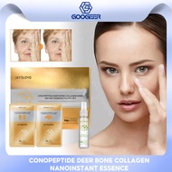 Jaysuing Conopeptide Deer Bone Collagen Nano Instant Essence Filling Set Lifting Collagen Wrinkle Removal Firming Anti-Aging Whitening Hydrating Brighten Shrink Pores Face Masks