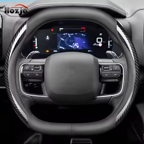 Leather car steering wheel cover suitable for Kia Sportage GT-Line RHD, K5 GT-Line RHD, EV6 RHD, EV9