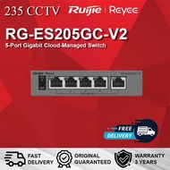 RG-ES205GC-V2, 5-Port Gigabit Smart Cloud-Managed Non-PoE Switch