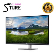 Dell S3221QS 32 Inch Curved 4K UHD, VA Ultra-Thin Bezel Monitor, AMD FreeSync, HDMI, DisplayPort, Built in Speakers, VESA Certified, Silver