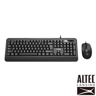 ALTEC LANSING 人體工學有線鍵盤滑鼠組 ALBC6331 黑