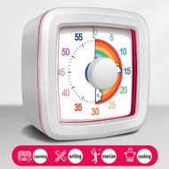 Visual Timer Silent Movement Colorful Dial Countdown 60-minute Timer For Kitchen Cooking Homework Se