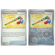 Pokemon Trainer Card - Accompanying Flute (142/167) - NORMAL/REVERSE HOLO - Twilight Masquerade Sing