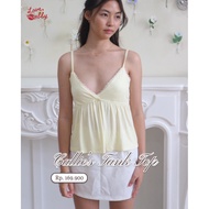 (PO 2 WEEKS) Callista Yellow Tank Top - BM Tank - Yellow Top - Tank Top