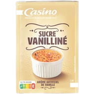 CASINO -- 7.5gr x 10 packs -- FRANCE MADE VANILLIA Sugar with Vanilla Extract