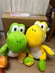 日版Mario馬里奧兄弟Yushi 大公仔兩隻（有牌）