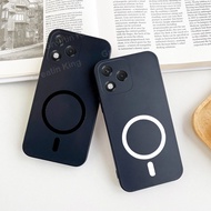 For Honor 400 DNY-NX9 400 Lite ABR-NX1 400 Pro DNP-NX9 Phone Case Black Matte Soft TPU Case With Mag