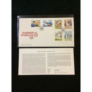 1986 Guernsey Sports In Guernsey First Day Cover