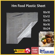 HM Plastic Layer Food Lapik Piece Wrap Tapau Take Away Plastic Sheet 10X10 12X12 16X16 18X24 [Maju J