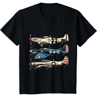 Premium Distro Children's T-Shirt WW2 Warplanes B-17 P51 Mustang F4U Corsair Vintage T-Shirt