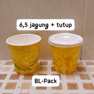 6.5 oz corn paper cup with lid minimum order 50 pcs