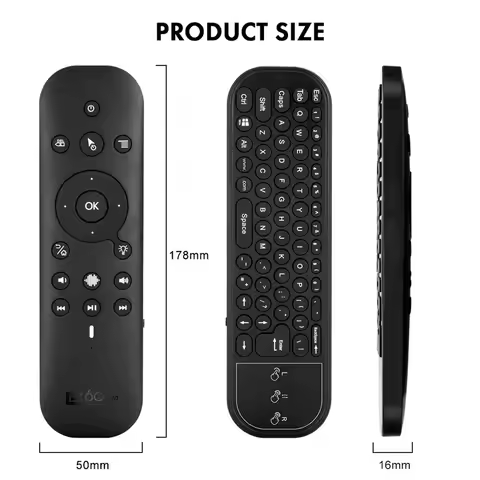 KimTin G60S Pro BT 2.4G Wireless Voice Air Mouse Gyro Smart Remote Control Backlit Mini Keyboard Tou