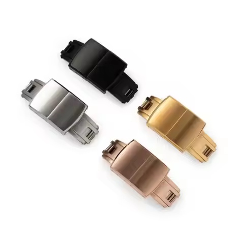 Fit For Rolex Cartier IWC Watch Strap 16mm 18mm Spring Deployant Buckle Non-Fading 316L Stainless St
