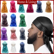 AOTO Long Tail Durag Headwrap Cap for Women Men Durag Head Wrap Quick Drying Turban Hat for Dreadloc