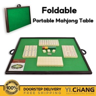 YICHANG Portable Mahjong Table Foldable Mahjong Table Package Folding Mahjong Table Wooden Family Hand Rubbed Tiles