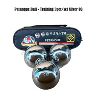 Petanque Ball Training 6pcs & 3pcs Set Silver Complete Set/Bola Pentaque