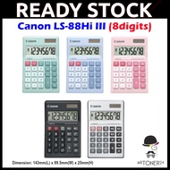 CANON LS88HI / LS 88HI / LS-88HI III / LS-88 HI III / LS88 / LS 88H / LS 88 Calculator (8DIGITS