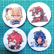 [Madstadt Character Pt. 1] Genshin Impact - Pin Up Button Unofficial 44mm Safety Pin Press/ 58mm [Sh
