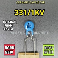 331 1KV / 2KV 331J 331K 5pcs HIGH VOLTAGE CERAMIC CAPACITOR 330pF